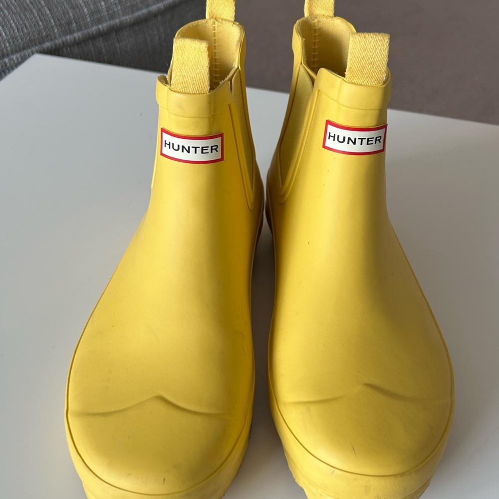 Hunter Kids Bright Yellow Rain Boots